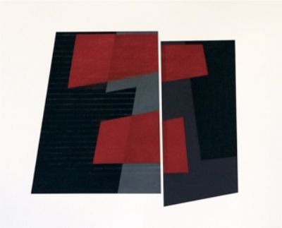 Divided Planes, Black/Red