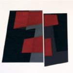 JOHN CHRISTIE - CONSTRUCTIONS & WORKS ON PAPER Divided Planes, Black/Red