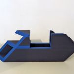 ESMOND BINGHAM - New work: Coloured Constructions Blue Barge