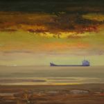 Francis Tinsley , Tanker in Estuary - 