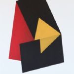 JOHN CHRISTIE - CONSTRUCTIONS & WORKS ON PAPER Red Wedge No1