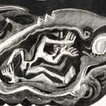 GERTRUDE HERMES - Wood-engravings, Linocuts & Drawings Jonah in the Whale 1933
