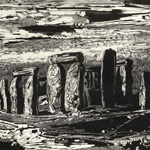 GERTRUDE HERMES - Wood-engravings, Linocuts & Drawings Stonehenge 1963