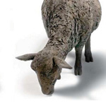 Willow Legge - Two Sheep Grazing - RON KING & WILLOW LEGGE: