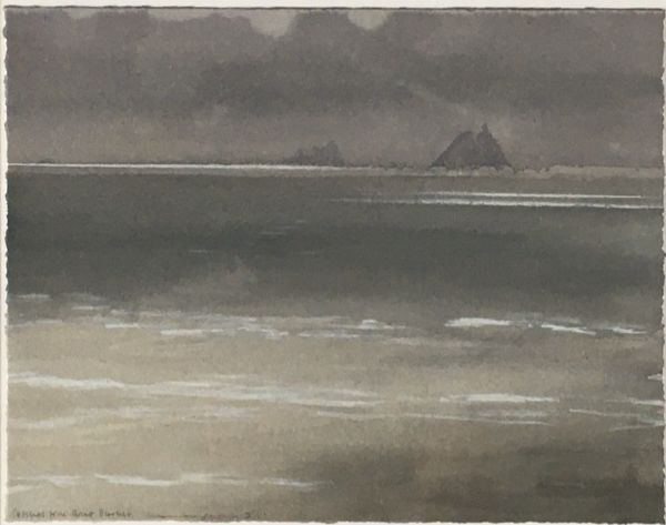 Norman Ackroyd RA, Skellig from Great Blasket