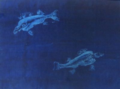 Two Perch II, Monoprint