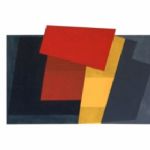 JOHN CHRISTIE - CONSTRUCTIONS & WORKS ON PAPER Overlappings 5 Red/Yellow/Black