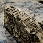 CAPTURING PLACE - Etchings by Ian Chamberlain, Ros Ford, Jemma Gunning and David Sully Ros Ford
Porthgain Harbour study I