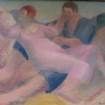 BLAIR HUGHES-STANTON (1902-1981) - Paintings. Prints and Drawings from Five Decades The Pink Dress