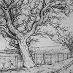ALAN TURNBULL - Etchings and Drawings Road across Barden Moor (2)